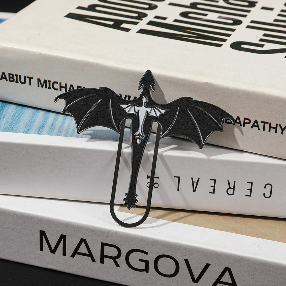 Creative Dragon Metal Bookmark Fantasy Animal Shaped Book Clip for Book Lovers Students Novelty Reading Accessory Stationery Gif