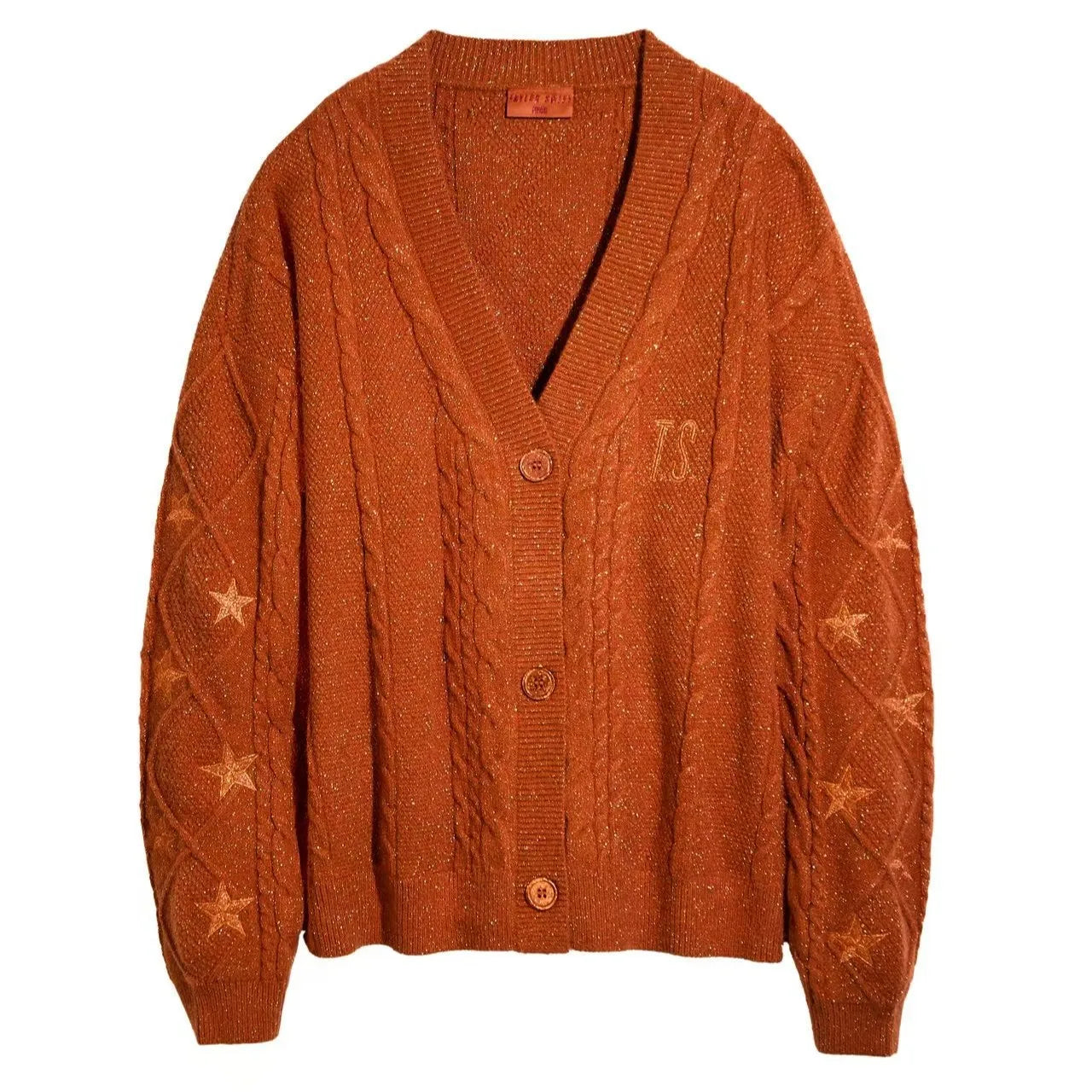 T.S. TLOAS Star Cardigan – Cozy Embroidered Knit (Dupe Inspired)