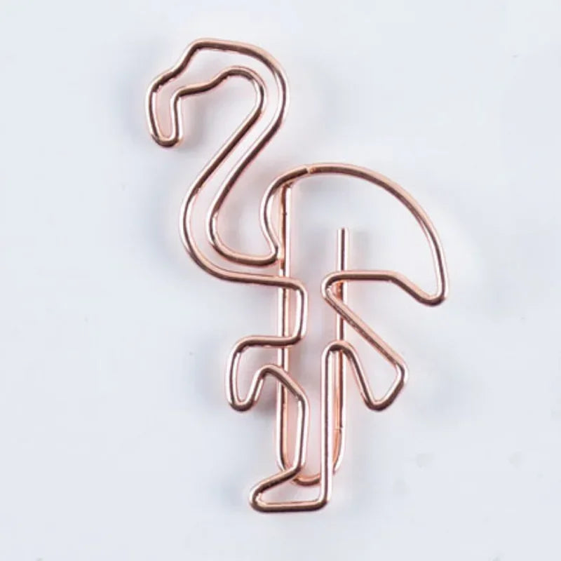 10pcs/set Metal Paperclips Multiple Cartoon Heart Animal Styles Paper Clip Book Scrapbook Planner Page Bookmark Binder Clip - élise & madelyn