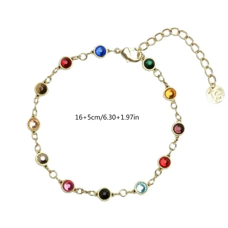 Bejeweled Friendship Bracelet | Colorful Crystal Charm Bracelet | Swiftie Jewelry Taylor Inspired Gift