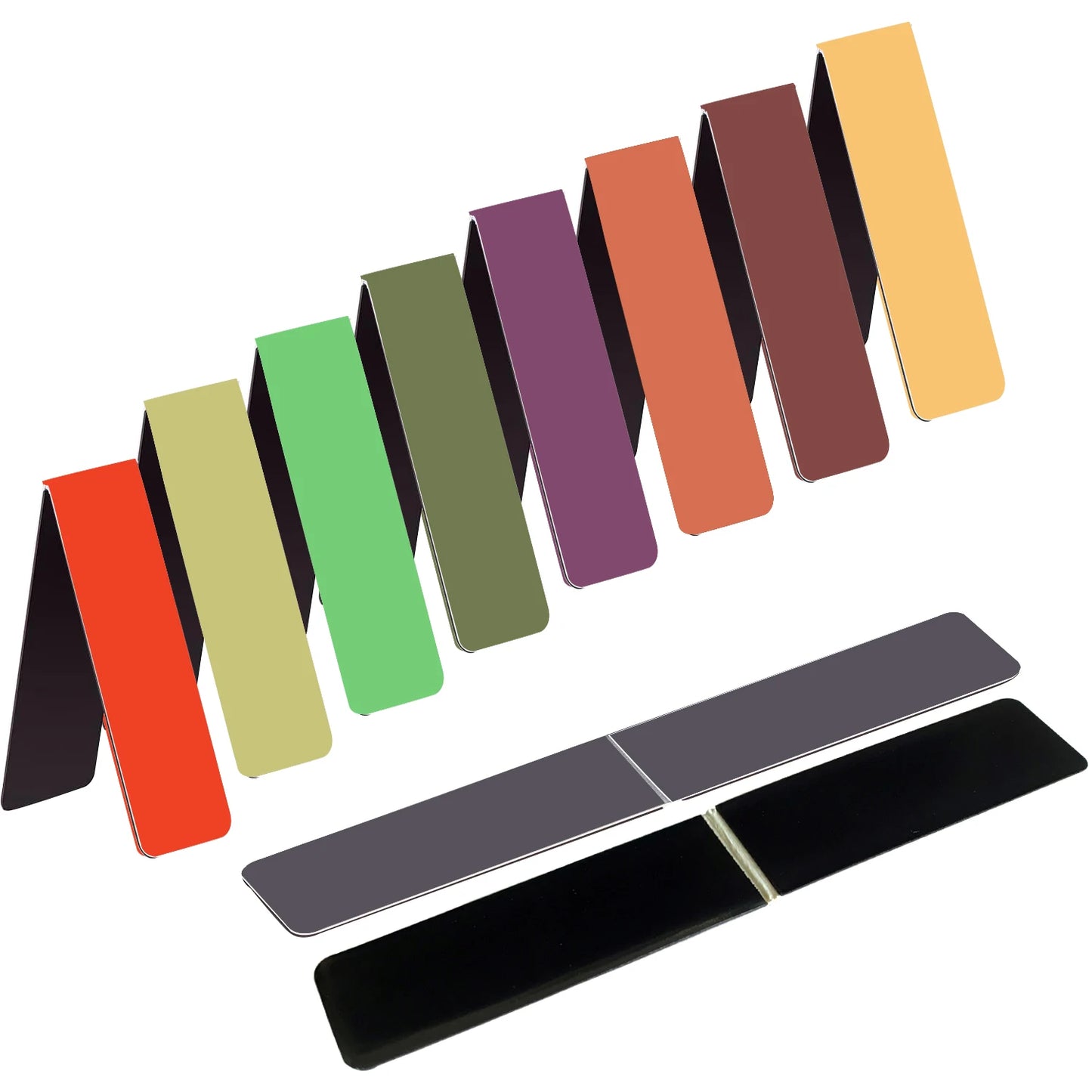 10Pieces Bookmarks, Magnetic Bookmarks for Women, Men, Book Lovers, Page Markers for Students Teachers Reading