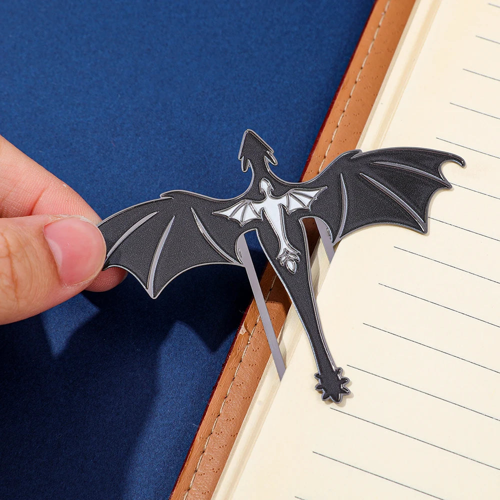 Creative Dragon Metal Bookmark Fantasy Animal Shaped Book Clip for Book Lovers Students Novelty Reading Accessory Stationery Gif