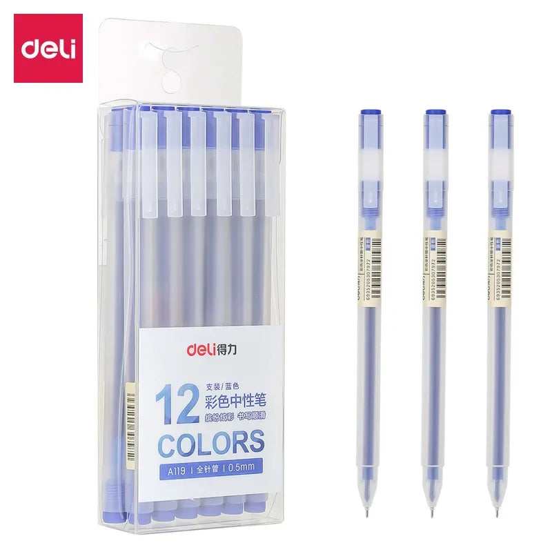 9/12 PCS Set Kawaii Color Gel Pen Set 0.5mm Ballpoint Pen for Diary School Stationery