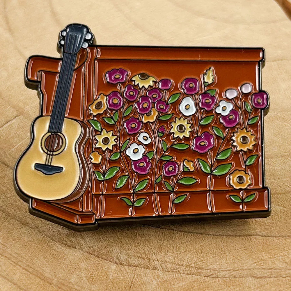 Surprise Songs Piano & Guitar Enamel Pin – The Perfect Collectible for Swifties