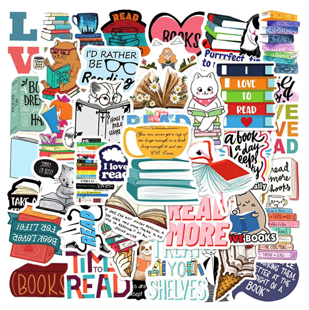 10/50/100pcs Mix Smut Dark Romance Bookish Book Reading Stickers Kindle Aesthetic Girls Decals Ipad Phone Laptop Diary Sticker
