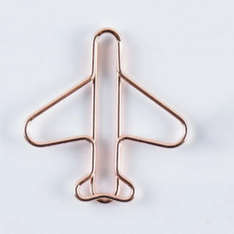 10pcs/set Metal Paperclips Multiple Cartoon Heart Animal Styles Paper Clip Book Scrapbook Planner Page Bookmark Binder Clip - élise & madelyn