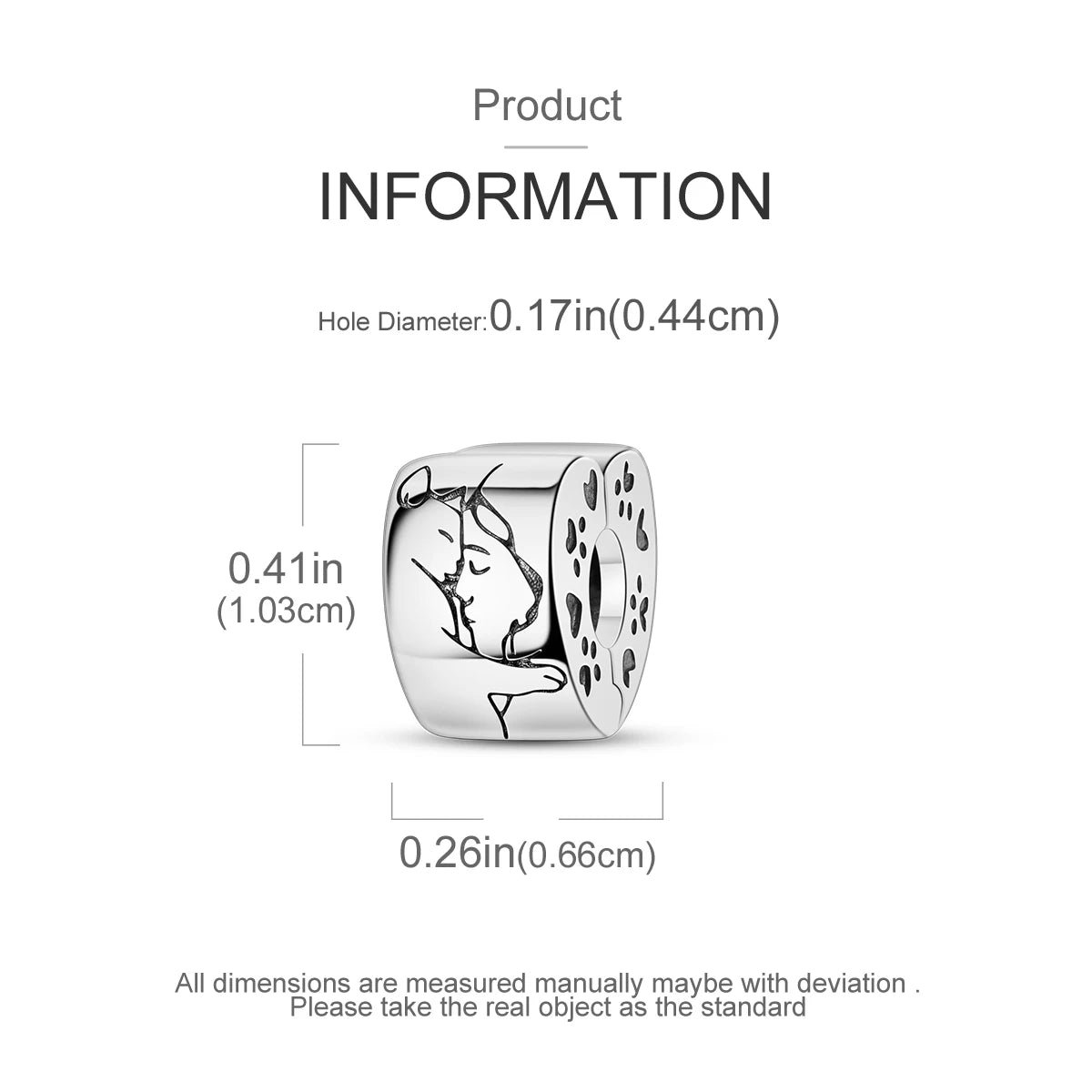 Charms Fit Original Beads 925 Sterling Silver Clip Charms Zircon Silicone Spacer Beads fit Bracelet Women DIY Gift