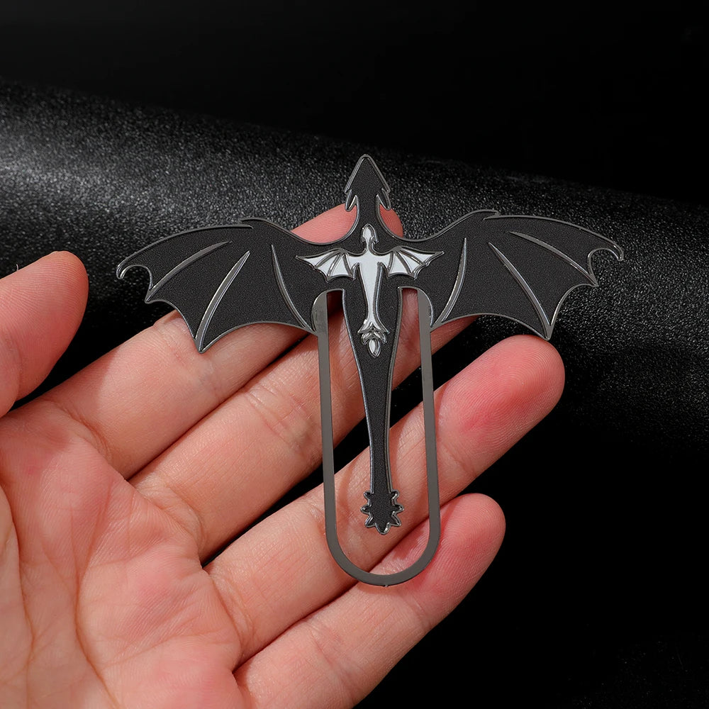 Creative Dragon Metal Bookmark Fantasy Animal Shaped Book Clip for Book Lovers Students Novelty Reading Accessory Stationery Gif