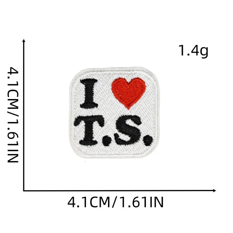 Swiftie Iron-On Embroidered Patches – 13, Lover, Midnights, Red, 1989, Swiftie Badge Appliqués