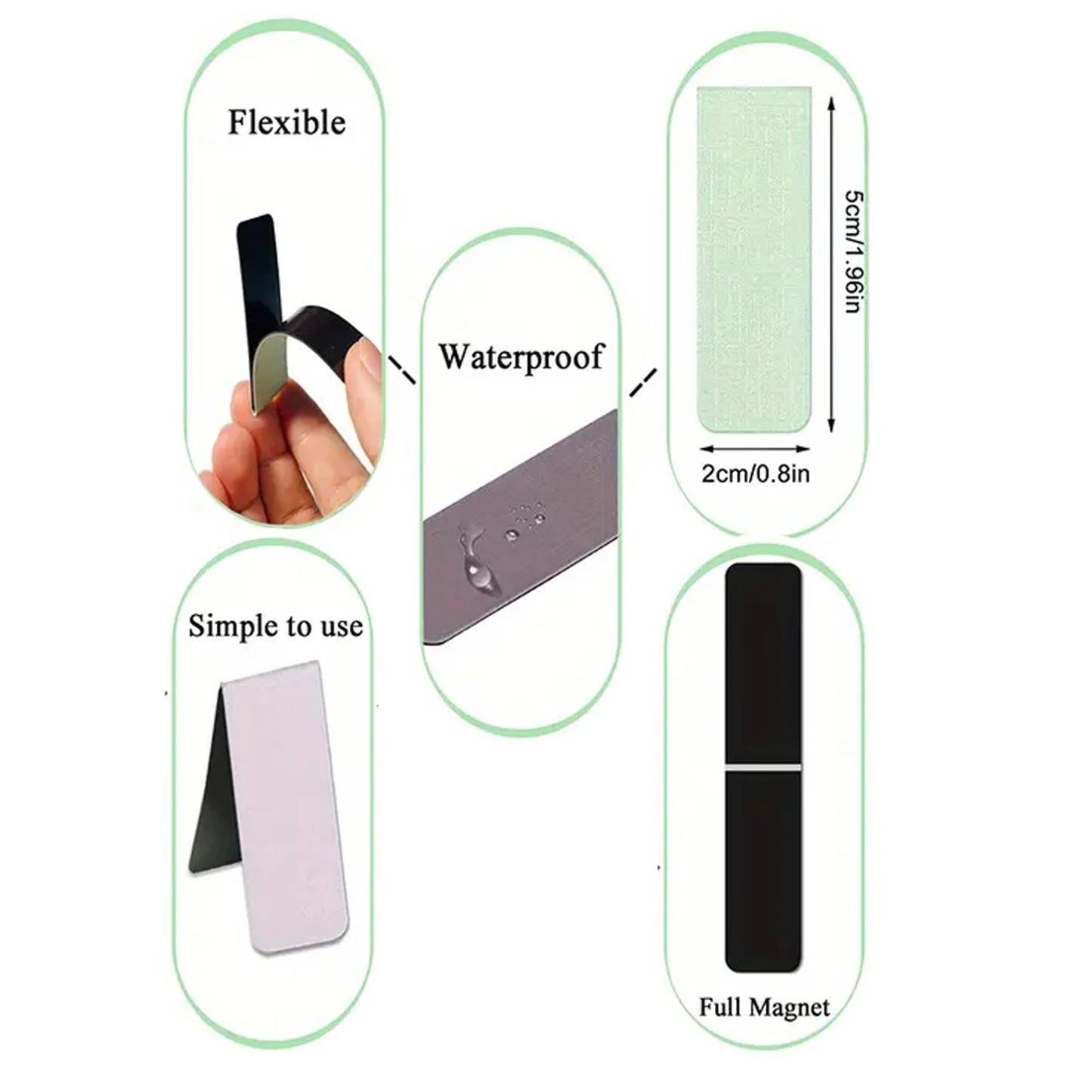 10Pieces Bookmarks, Magnetic Bookmarks for Women, Men, Book Lovers, Page Markers for Students Teachers Reading