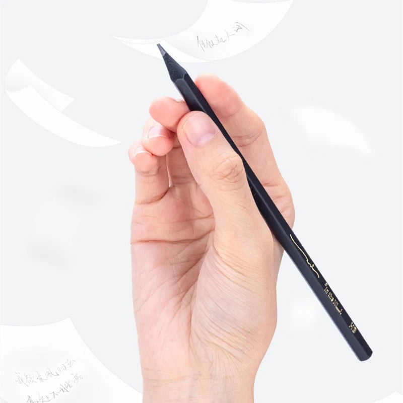 Black Wood Graphite Pencil Set HB 2B Black Lead Office Writing Pencil 10pcs Pack Gift Stationery