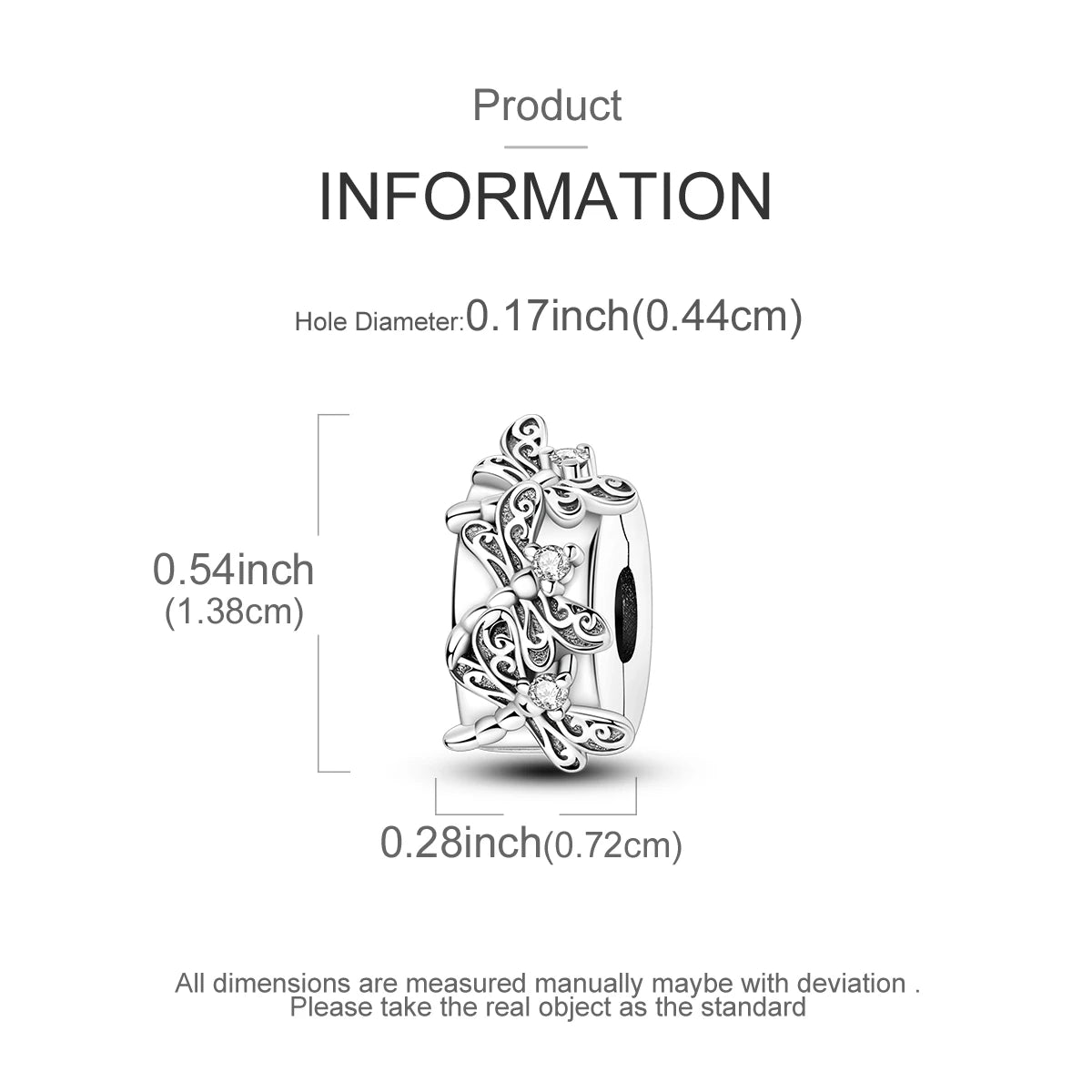 Charms Fit Original Beads 925 Sterling Silver Clip Charms Zircon Silicone Spacer Beads fit Bracelet Women DIY Gift