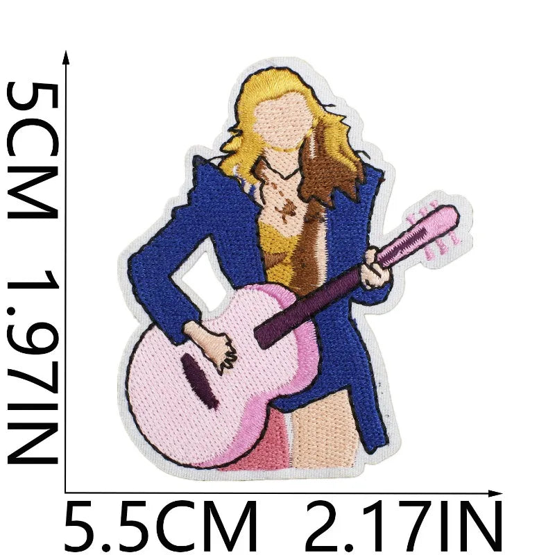 Swiftie Embroidered Iron-On Patches – Aesthetic Album & Era Appliqués for DIY Clothing, Bags, Jackets & Cardigans