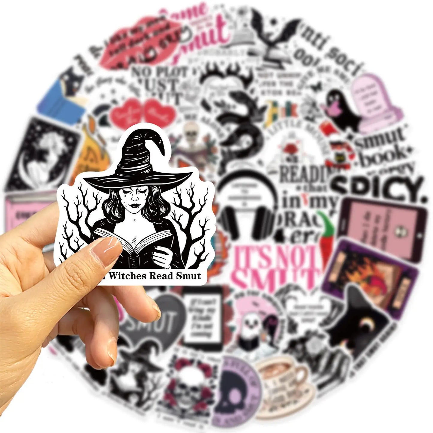 10/50/100pcs Mix Smut Dark Romance Bookish Book Reading Stickers Kindle Aesthetic Girls Decals Ipad Phone Laptop Diary Sticker