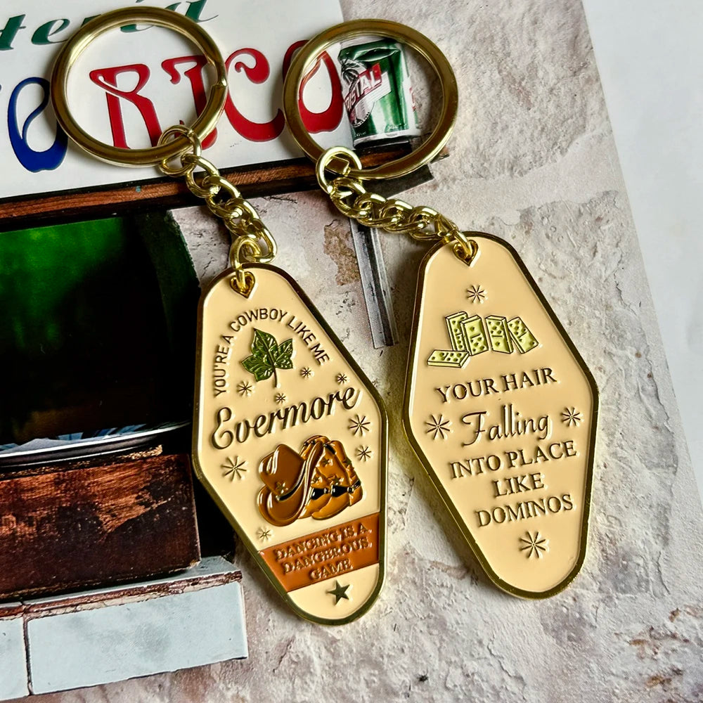 Music Singer Keychain Motel Key Chain Fashion Accessory