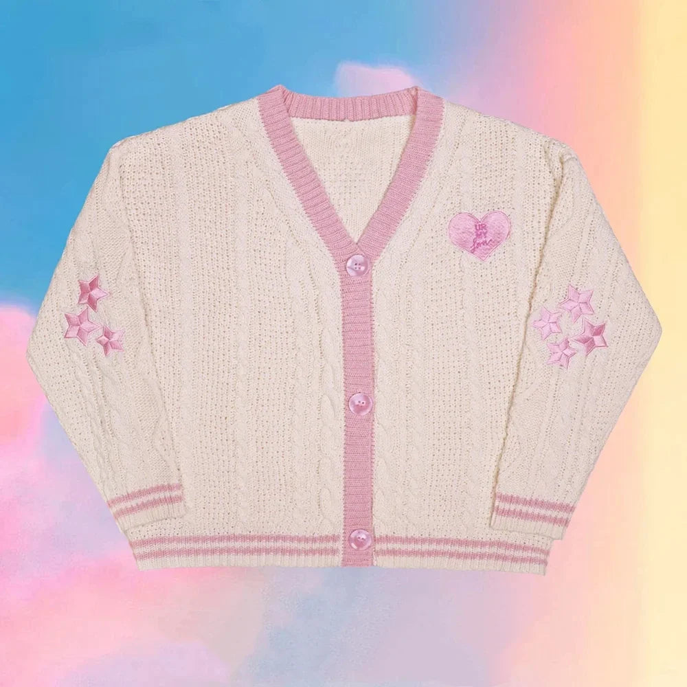 Midnight Stars Navy Cardigan – Midnights Inspired Knit Sweater