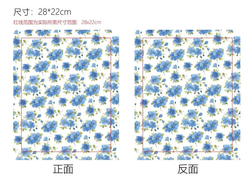 1 pc Book Sleeve with Zipper Flower Books Pouch Watercolor Flower Leaf Waterproof Protector for Paperback Fabric