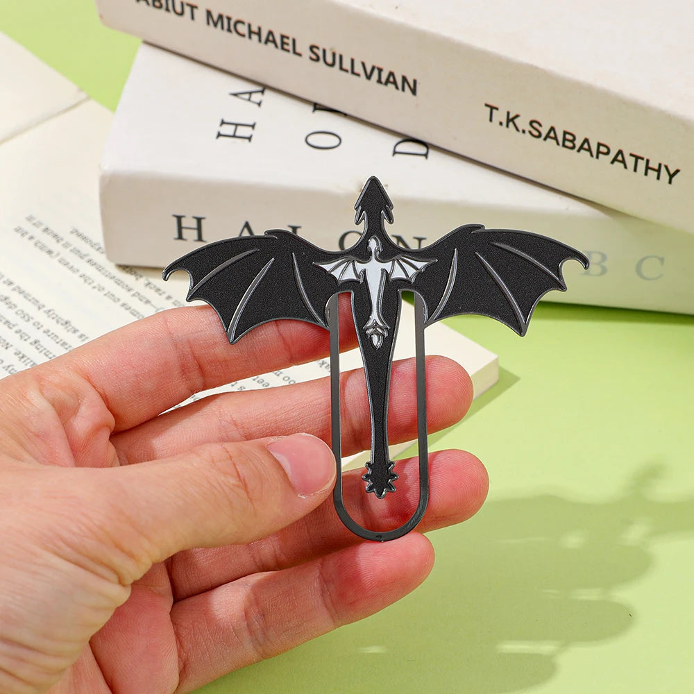 Creative Dragon Metal Bookmark Fantasy Animal Shaped Book Clip for Book Lovers Students Novelty Reading Accessory Stationery Gif