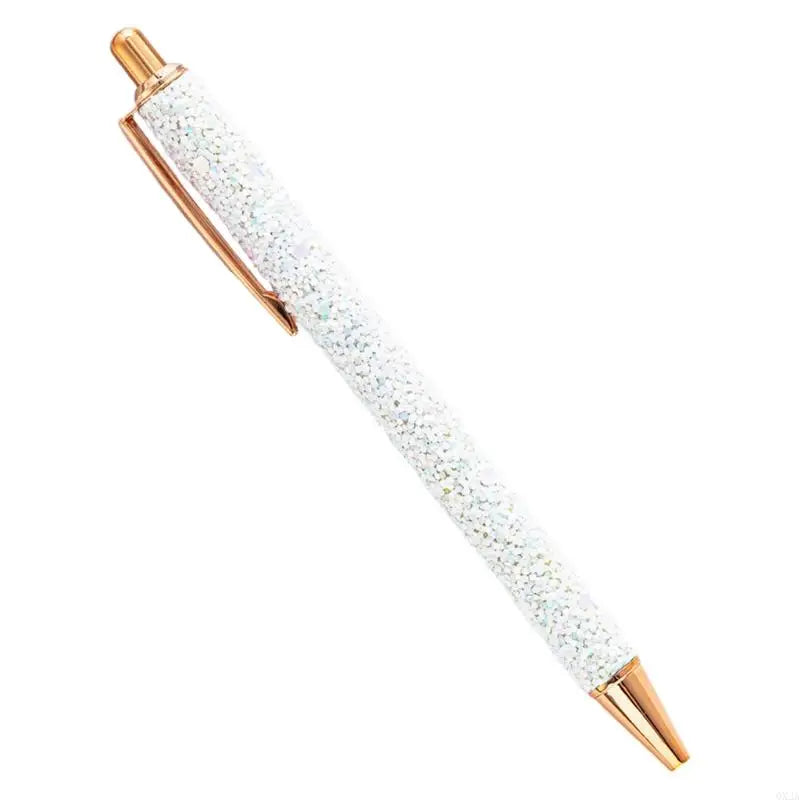 QX2A Fancy Pen for Women Girl Colorful Ballpoint Pen Sequins Journaling Pen