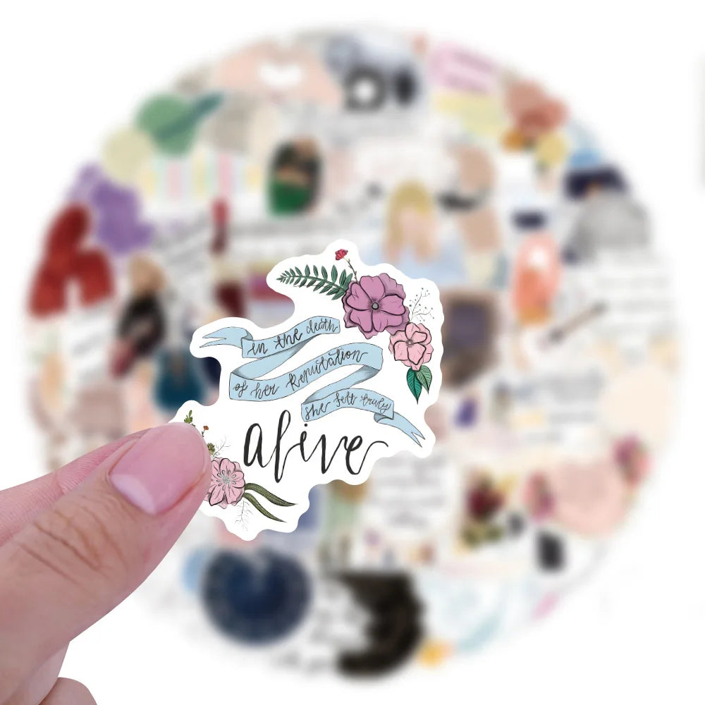 100-Piece Aesthetic Graffiti Sticker Pack (Swift-Inspired)