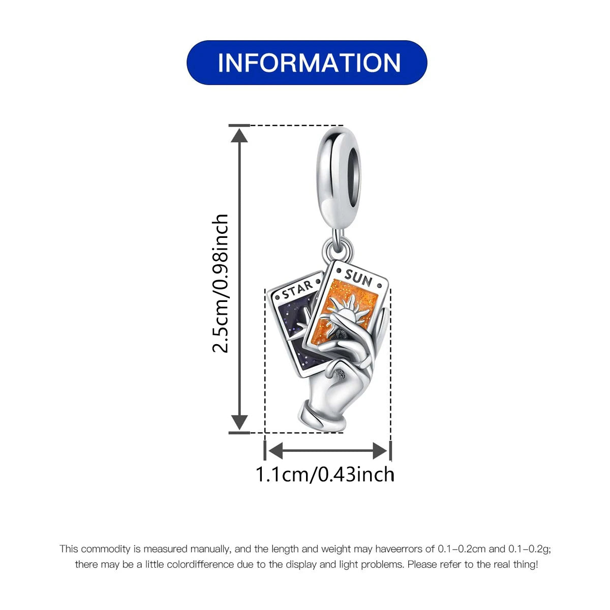 Silver 925 Original Charms Tarot Card Sun Love Fit Bracelet Making For Woman Jewelry