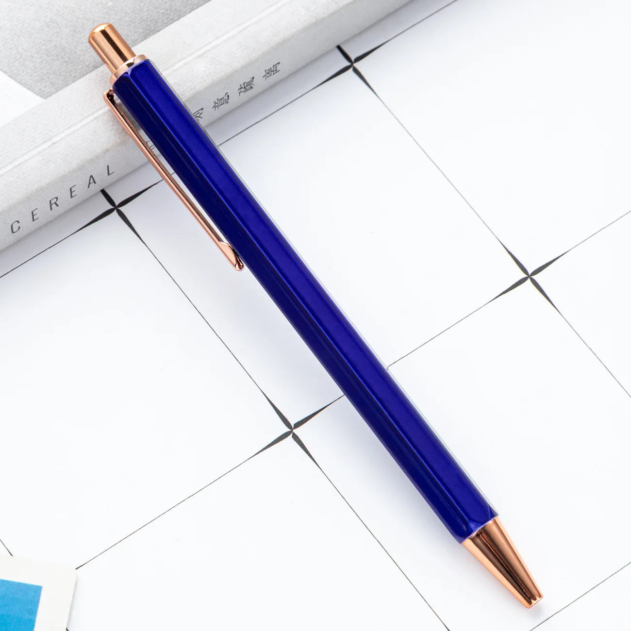 1 Piece Lytwtw's Creative Ballpoint Hexagon Metal press Pen Stationery School Office Supply