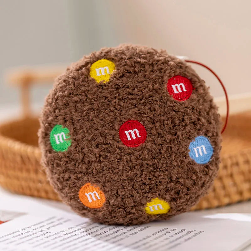 Creative Cookies Pillows Round Shape Chocolate Biscuits Stuffed Plush Toys Realistic Food Snack Seat Cushion Plushie Props Gifts