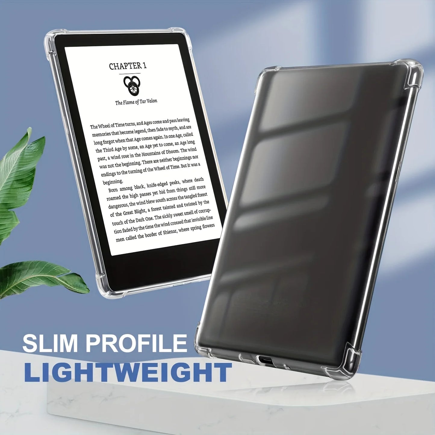 Clear Case for Kindle Paperwhite 6 5 4 3 2 1, for Kindle 11th/10th Generation, TPU Back Cover, Ultra Slim TPU Soft Cover