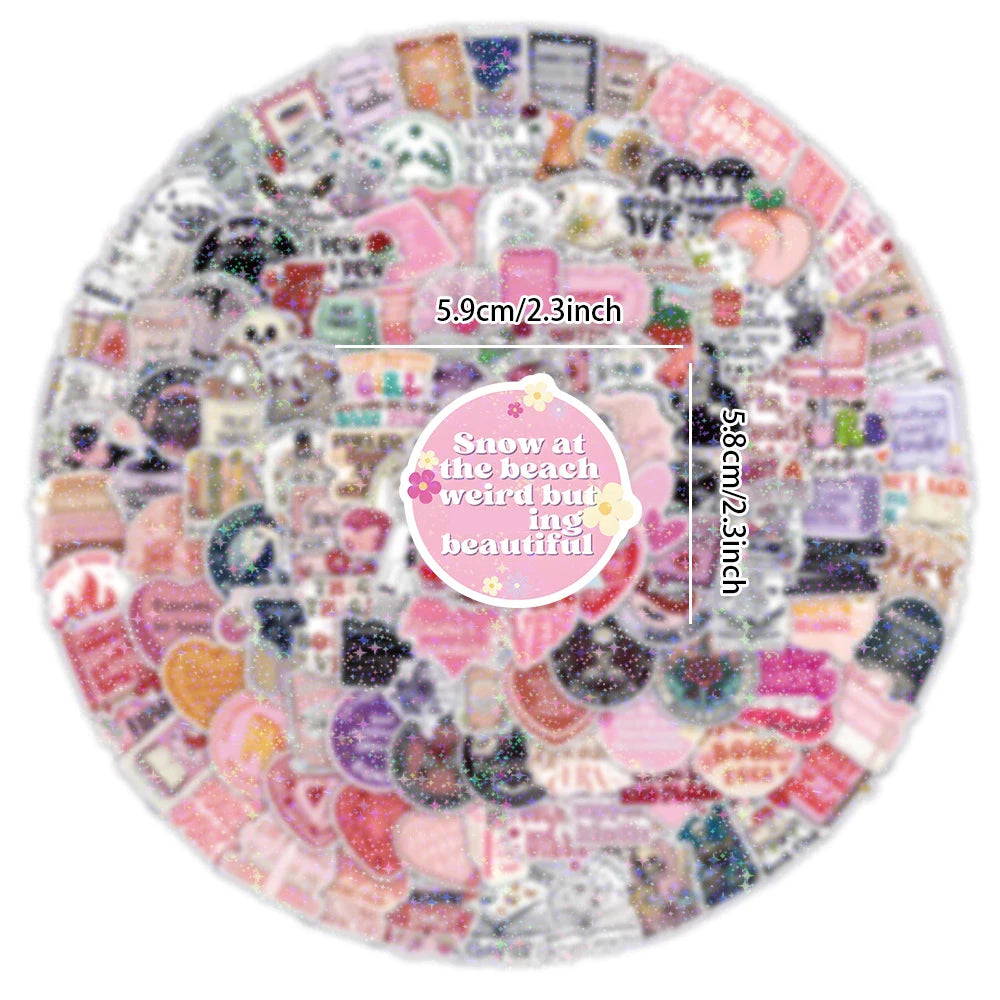 10/50/100/200pcs Smutty Dark Romance Bookish Stickers Romantic Reader Cartoon Decals Graffiti Stationery Phone PVC Sticker Pack