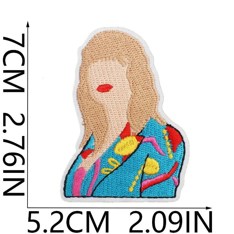 Swiftie Embroidered Iron-On Patches – Aesthetic Album & Era Appliqués for DIY Clothing, Bags, Jackets & Cardigans