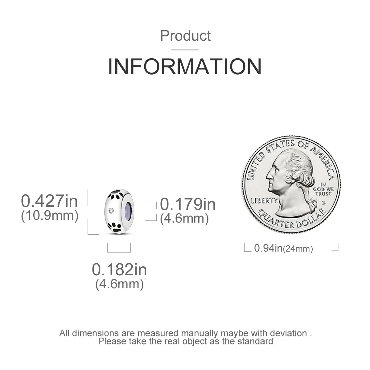 Charms Fit Original Beads 925 Sterling Silver Clip Charms Zircon Silicone Spacer Beads fit Bracelet Women DIY Gift