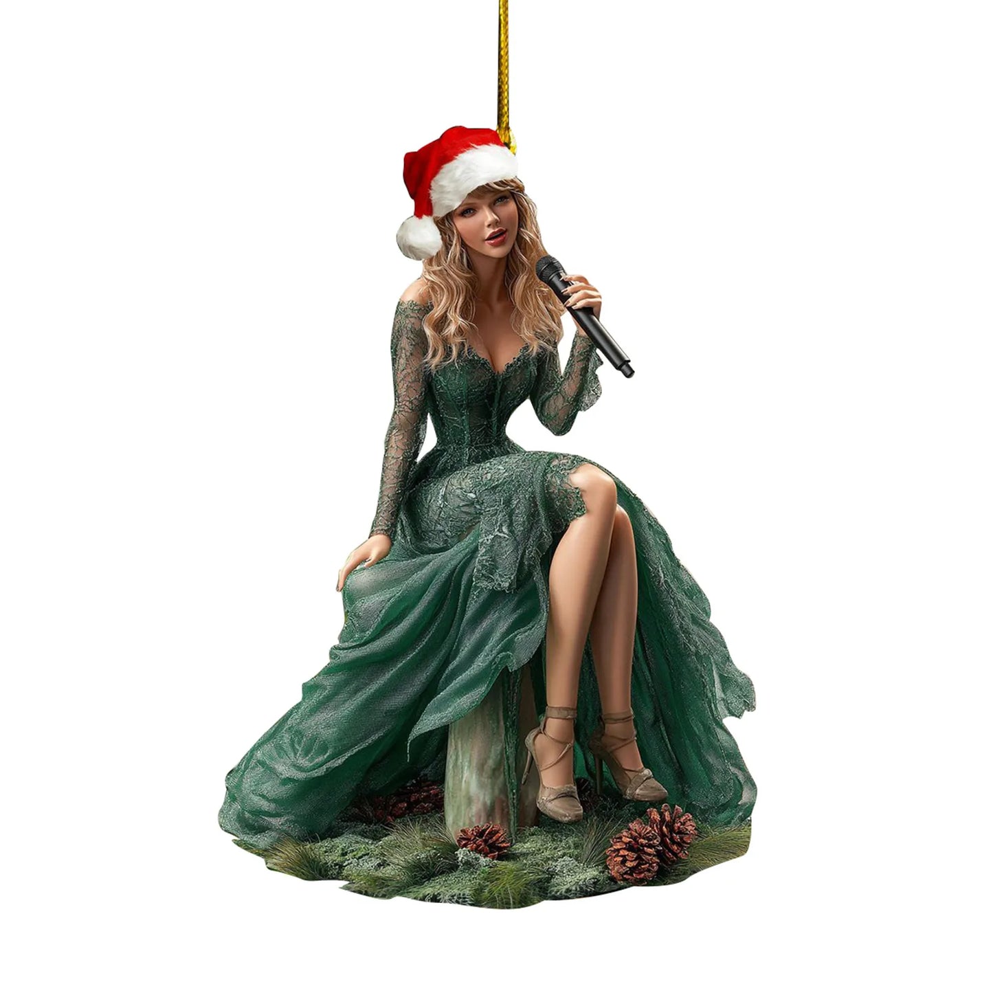 Pop Star Holiday Acrylic Ornaments – 2D Christmas Tree Hanging Decor
