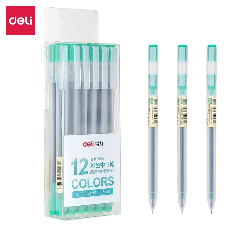 9/12 PCS Set Kawaii Color Gel Pen Set 0.5mm Ballpoint Pen for Diary School Stationery