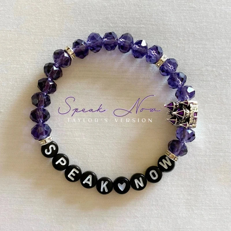 Speak Now Friendship Bracelet Taylor Inspired Castle Charm Bracelet Taylor Jewelry Taylor Merch Taylor Gift Ideas