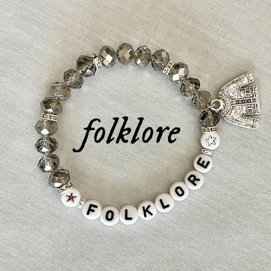 Folklore Era Friendship Bracelet – Cardigan Charm | Taylor-Inspired Swiftie Jewelry