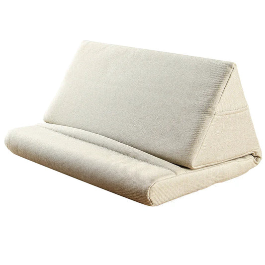 AB97-Portable Laptop Tablet Pouch Storage Foldable Tablet Pillow For Ipad Stand Holder Foam Lap Rest Cushion Home Office