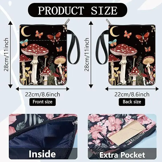 1pc Giraffe Book Sleeve Cartoon Animal Book Covers Book Protector for Paperbacks Washable Fabric Cloth Book Cover with Zipper