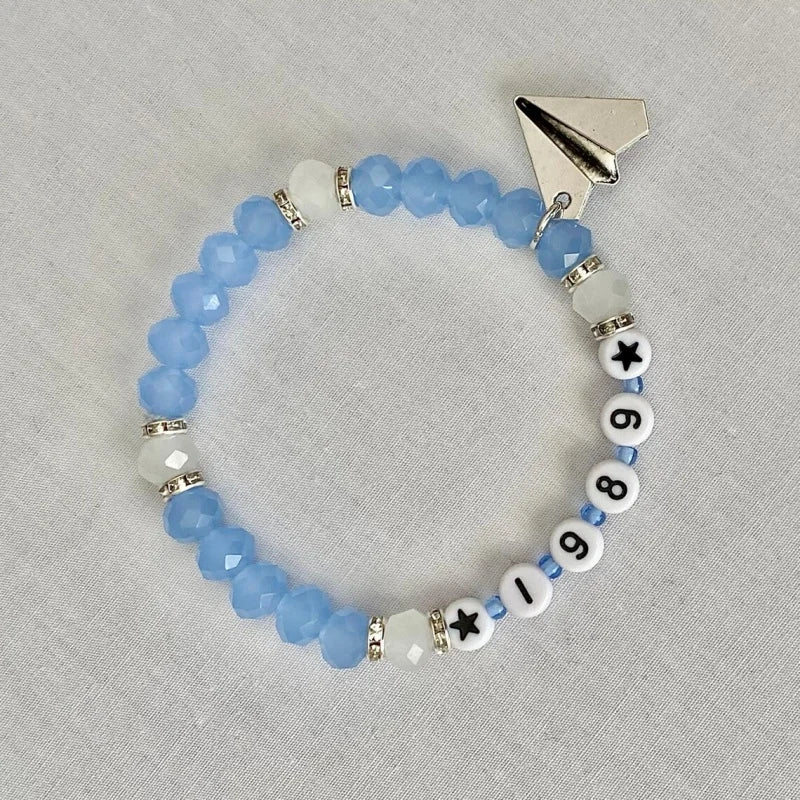 1989 Friendship Bracelet 1989 Out of the Woods Taylor Inspired Paper Airplane Bracelet Taylor Jewelry Taylor Merch Taylor Gift Ideas