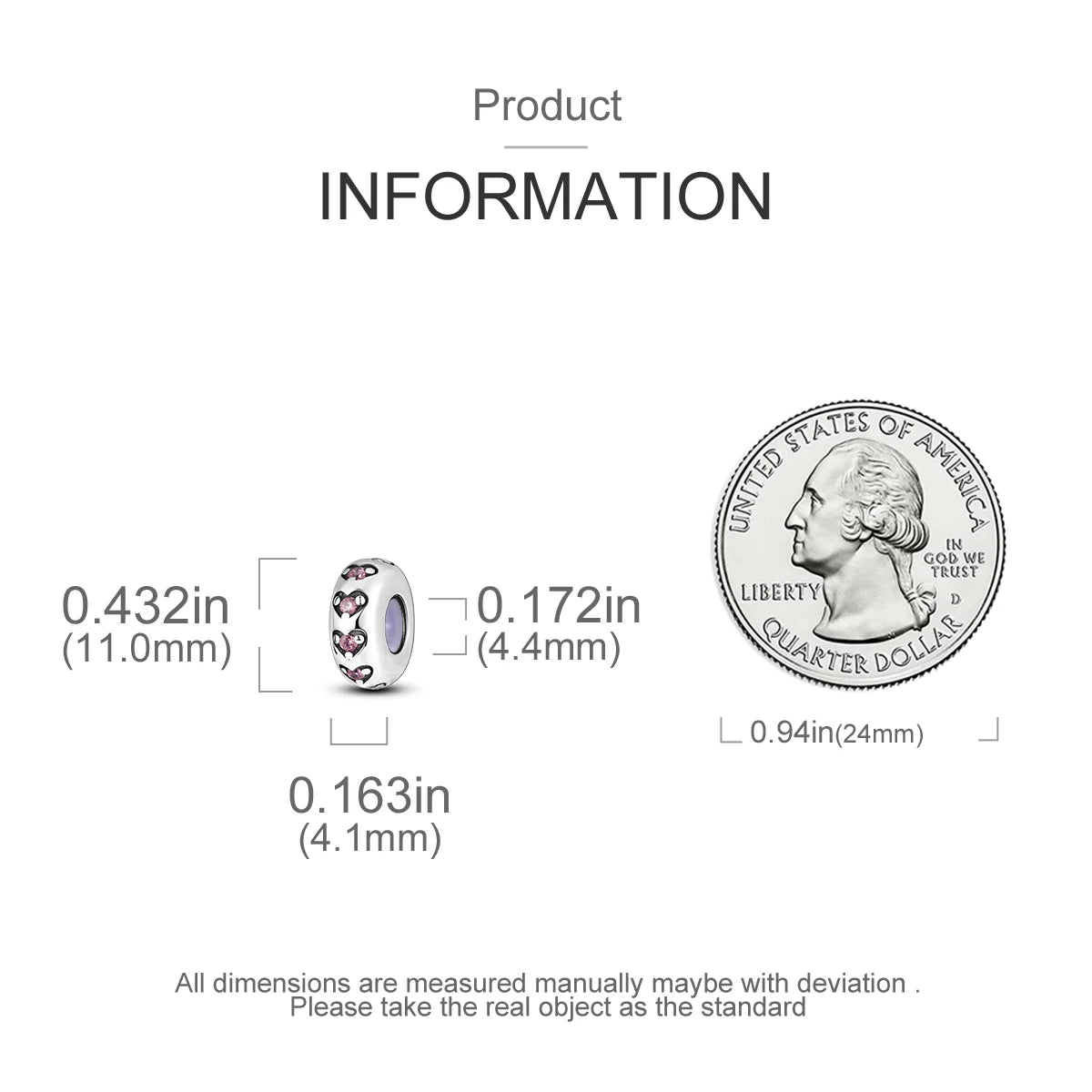 Charms Fit Original Beads 925 Sterling Silver Clip Charms Zircon Silicone Spacer Beads fit Bracelet Women DIY Gift