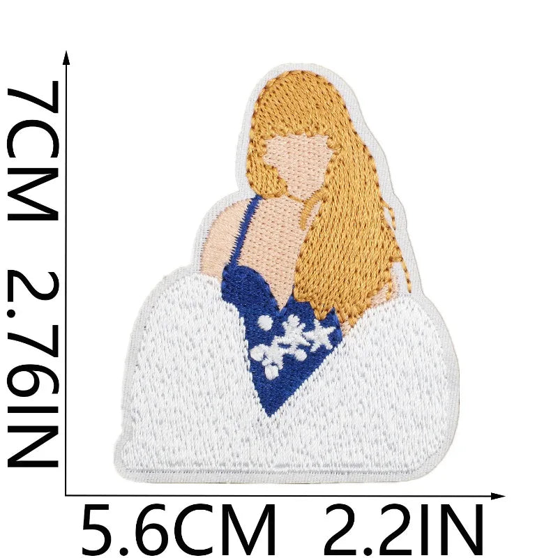 Swiftie Embroidered Iron-On Patches – Aesthetic Album & Era Appliqués for DIY Clothing, Bags, Jackets & Cardigans
