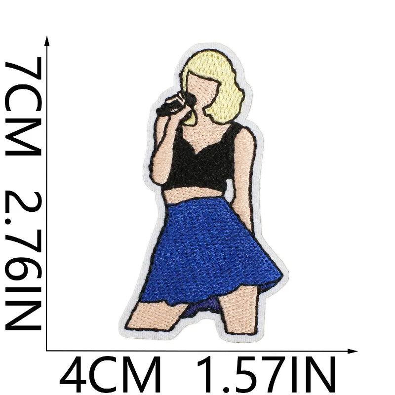 Swiftie Embroidered Iron-On Patches – Aesthetic Album & Era Appliqués for DIY Clothing, Bags, Jackets & Cardigans