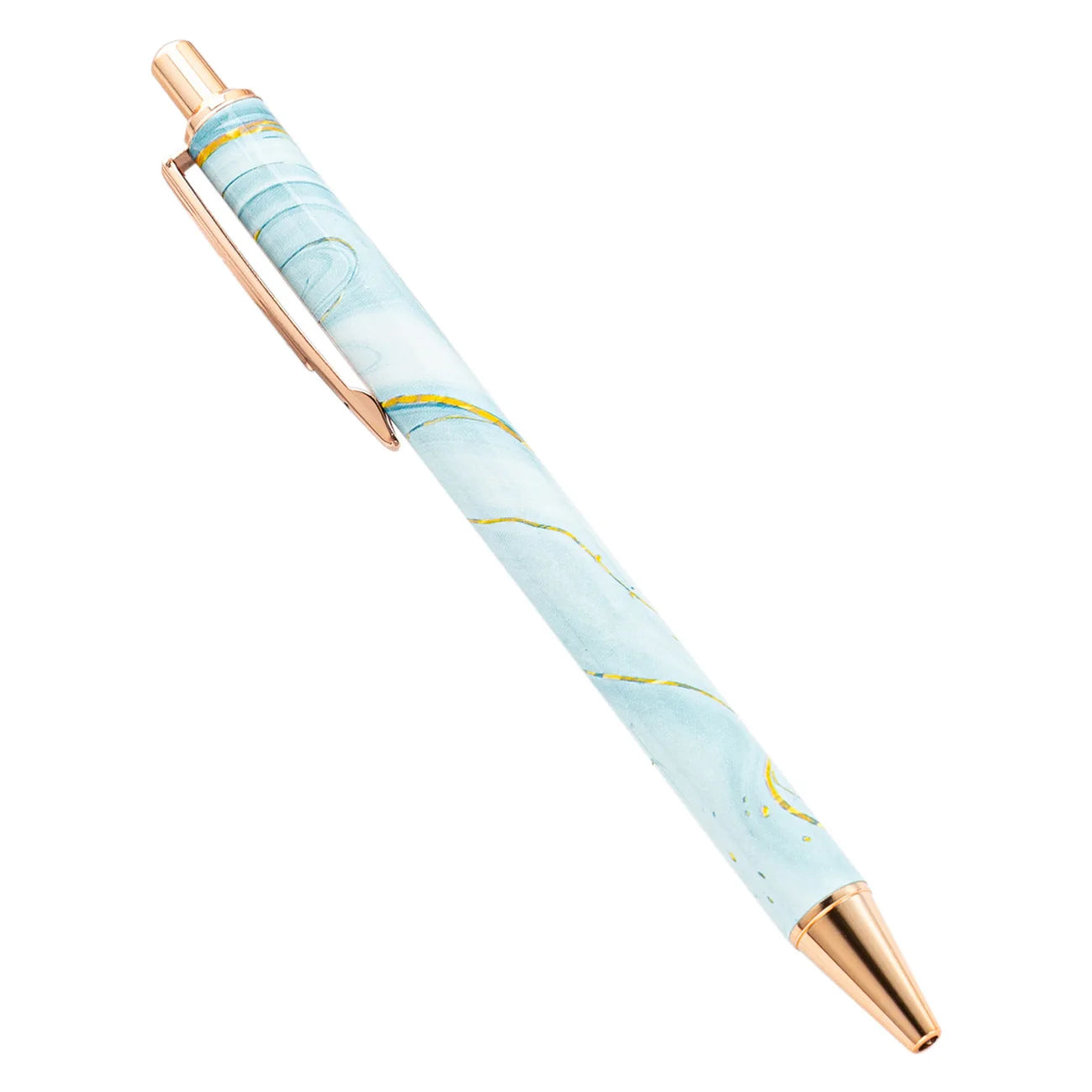 30PCS  Wholesale Metal Ballpoint Pen with Pressed Core Hotel Conference Advertising Pen Multi color Flower Film Ballpoint Pen