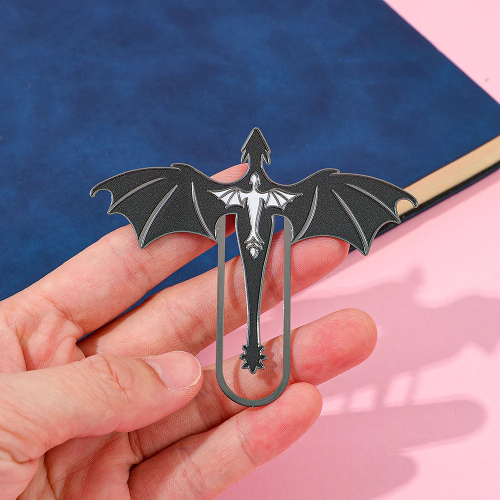Creative Dragon Metal Bookmark Fantasy Animal Shaped Book Clip for Book Lovers Students Novelty Reading Accessory Stationery Gif