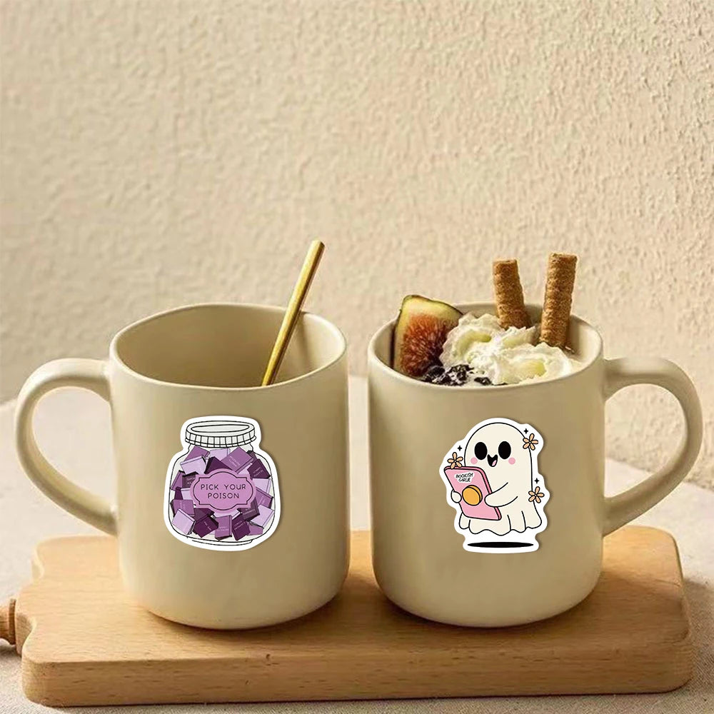 50/150PCS Romantic Reading Style Graffiti Star Covering Cartoon Stickers DIY Notebook Waterproof Stickers