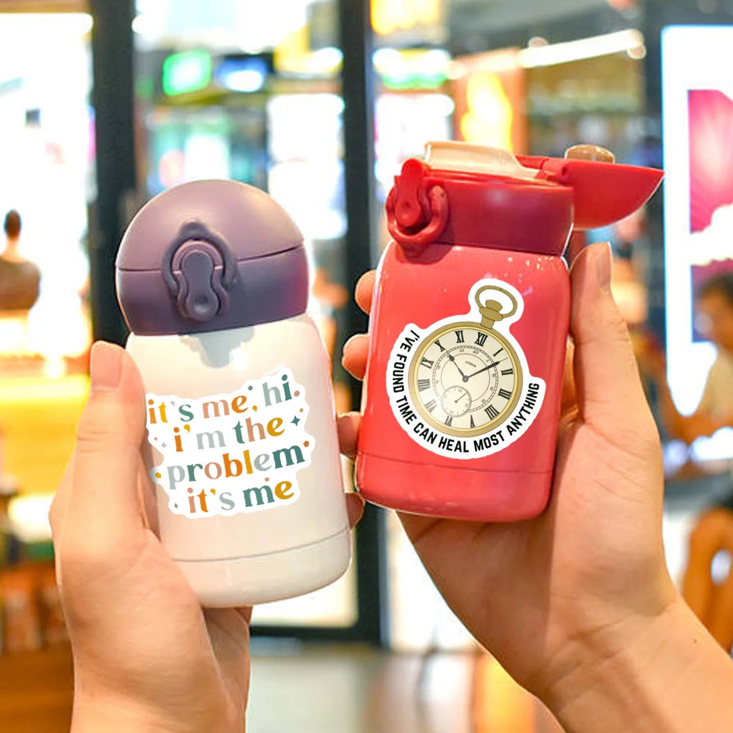 Swift-Inspired Folklore & Eras Aesthetic Sticker Pack (50 pcs) – Waterproof Vinyl Decals