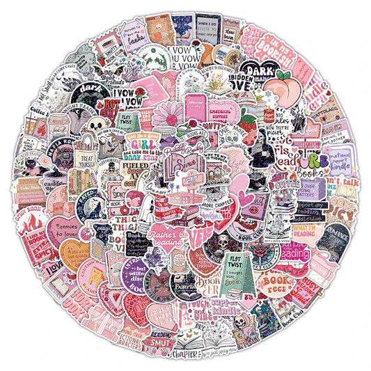 10/50/100/200pcs Smutty Dark Romance Bookish Stickers Romantic Reader Cartoon Decals Graffiti Stationery Phone PVC Sticker Pack
