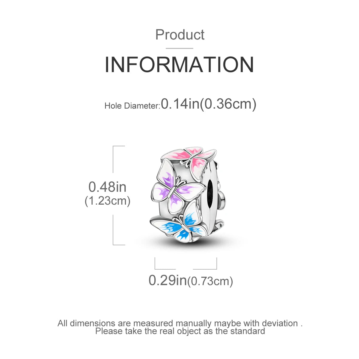 Charms Fit Original Beads 925 Sterling Silver Clip Charms Zircon Silicone Spacer Beads fit Bracelet Women DIY Gift