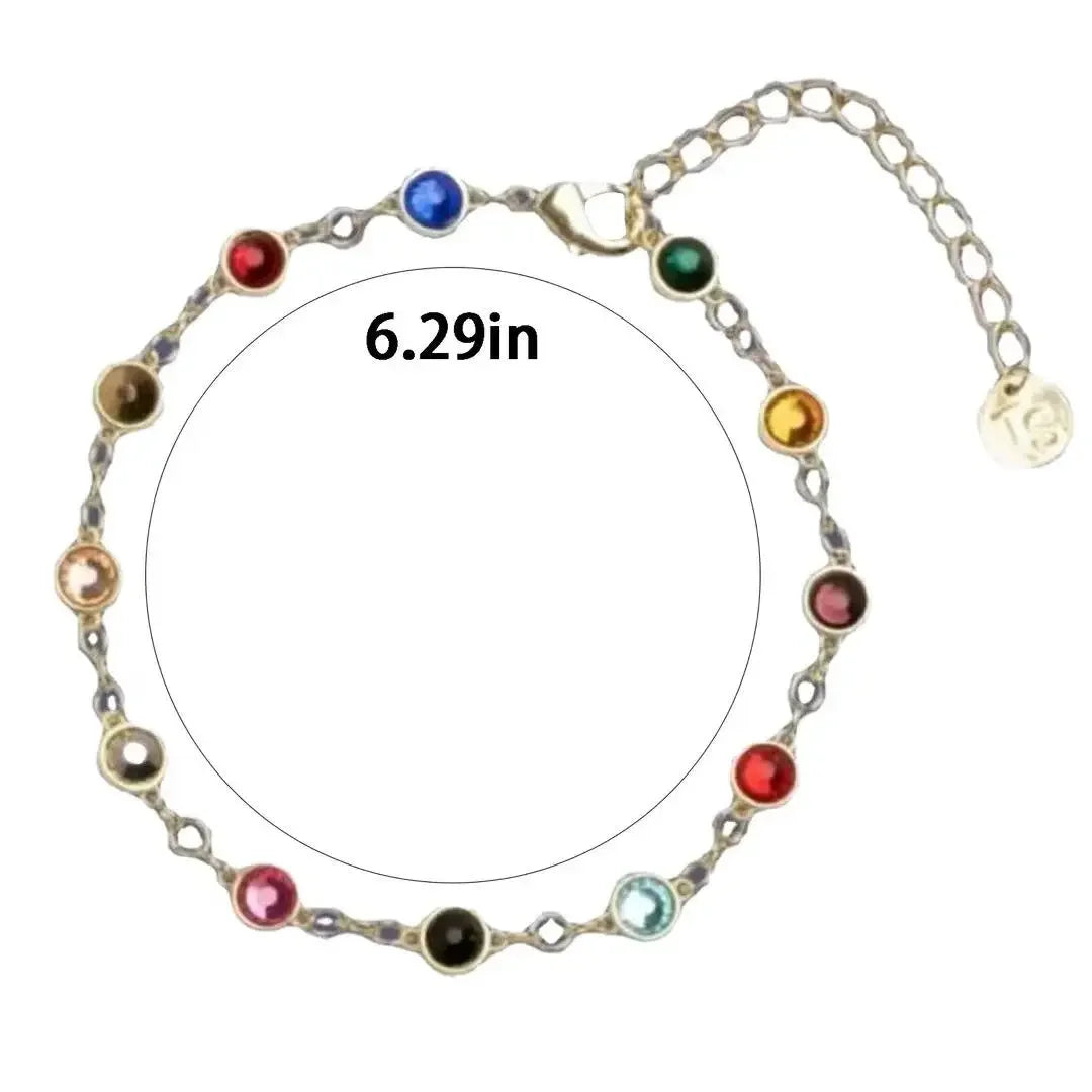 Bejeweled Friendship Bracelet | Colorful Crystal Charm Bracelet | Swiftie Jewelry Taylor Inspired Gift