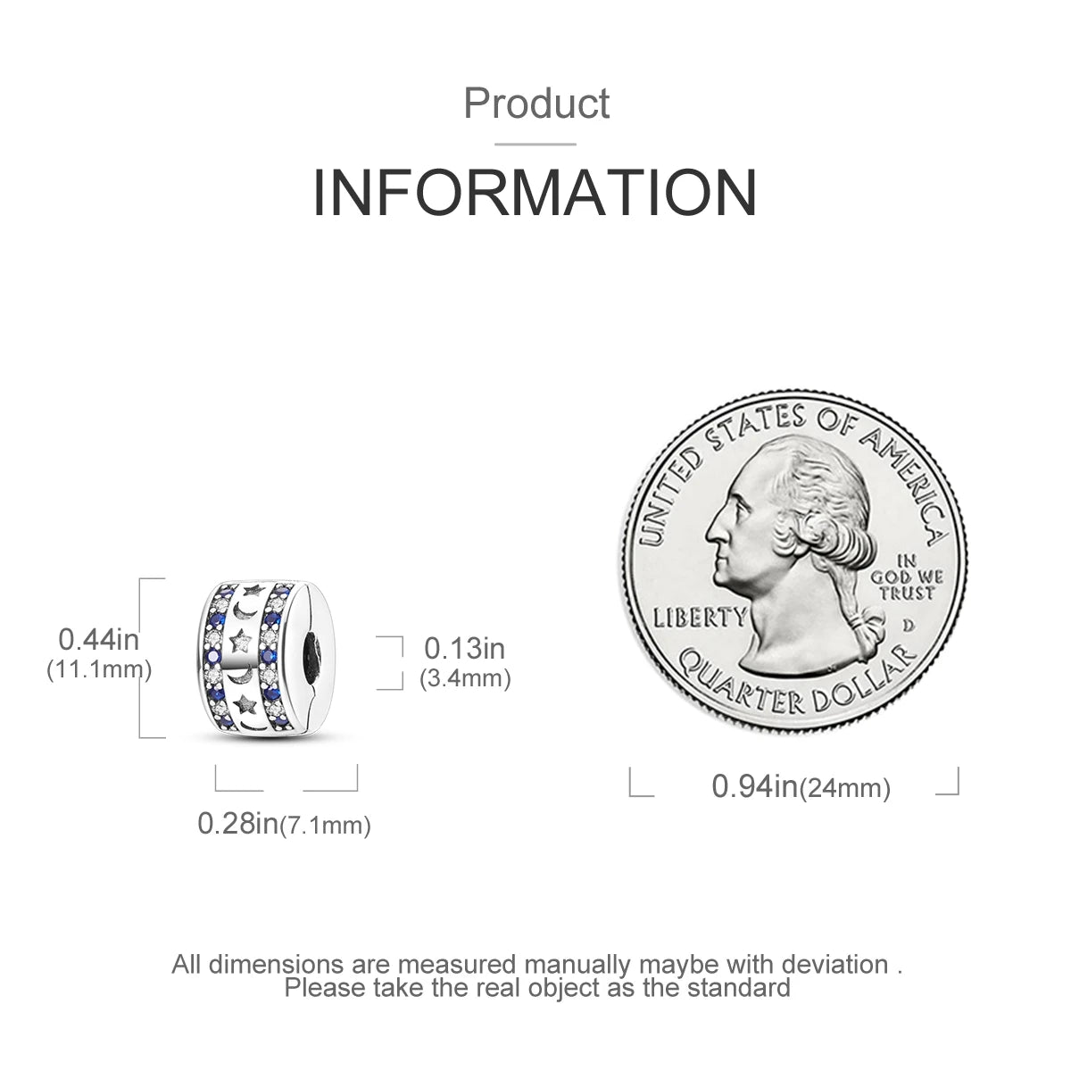 Charms Fit Original Beads 925 Sterling Silver Clip Charms Zircon Silicone Spacer Beads fit Bracelet Women DIY Gift