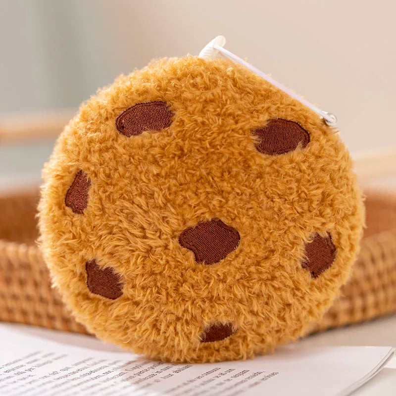 Creative Cookies Pillows Round Shape Chocolate Biscuits Stuffed Plush Toys Realistic Food Snack Seat Cushion Plushie Props Gifts